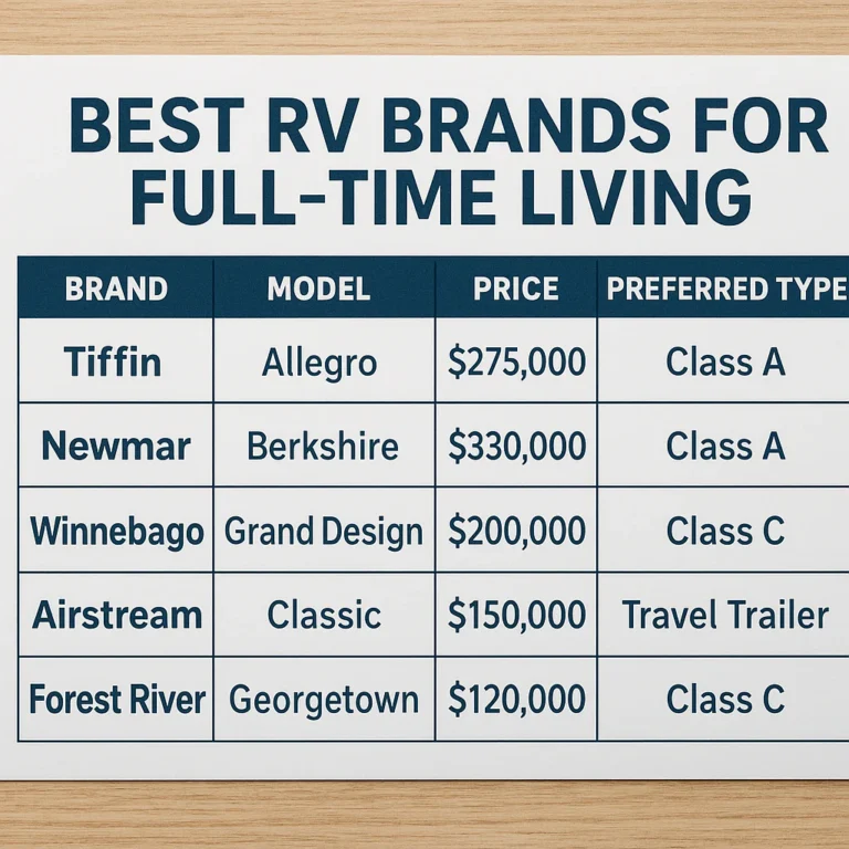 Featured image for Top 10 Best RV Brands for Full-Time Living 2026
